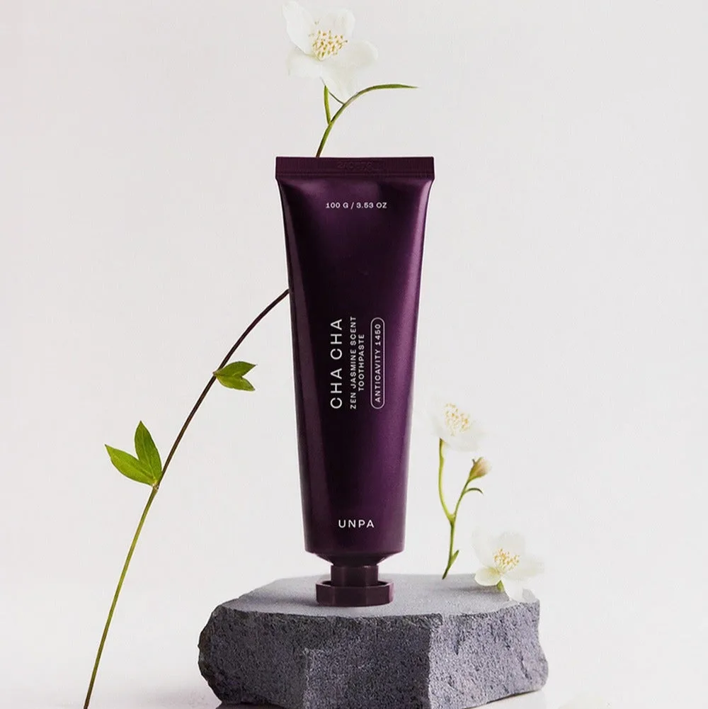 UNPA Cha CHa Zen Jasmine Scent 1450 High Fluoride Toothpaste 100g - Image 2