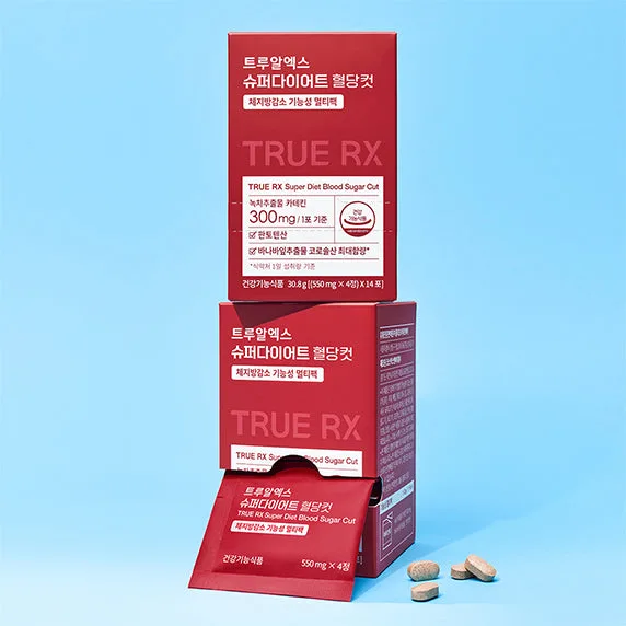 TRUE RX Super Diet Blood Sugar Cut 550mg x 4 Tablets x 14 Packs - Image 2