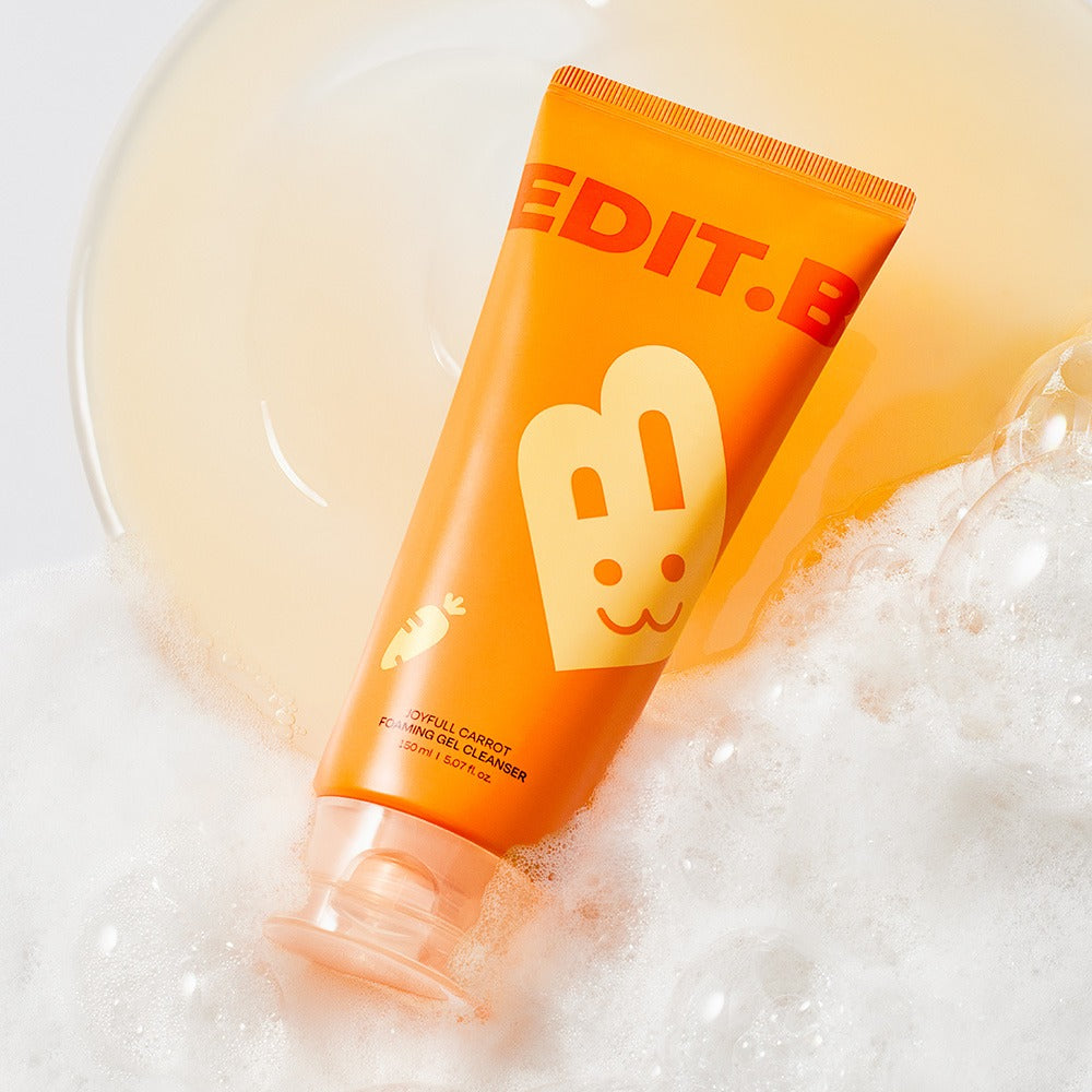 EDIT.B Joyful Carrot Foaming Gel Cleanser 150ml - Image 3