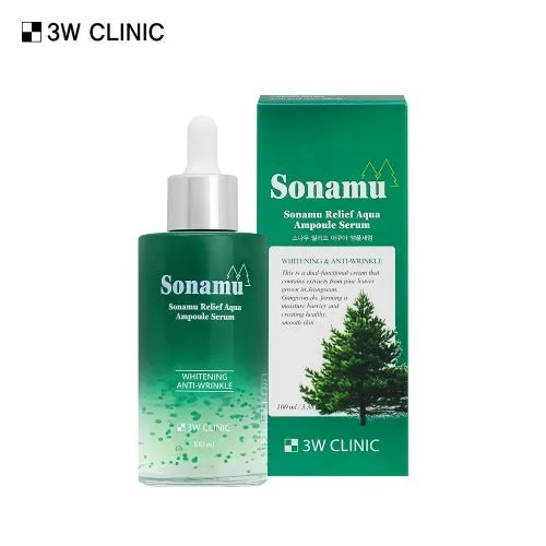 3W CLINIC Pine Relief Aqua Ampoule Serum 100ml - Image 4