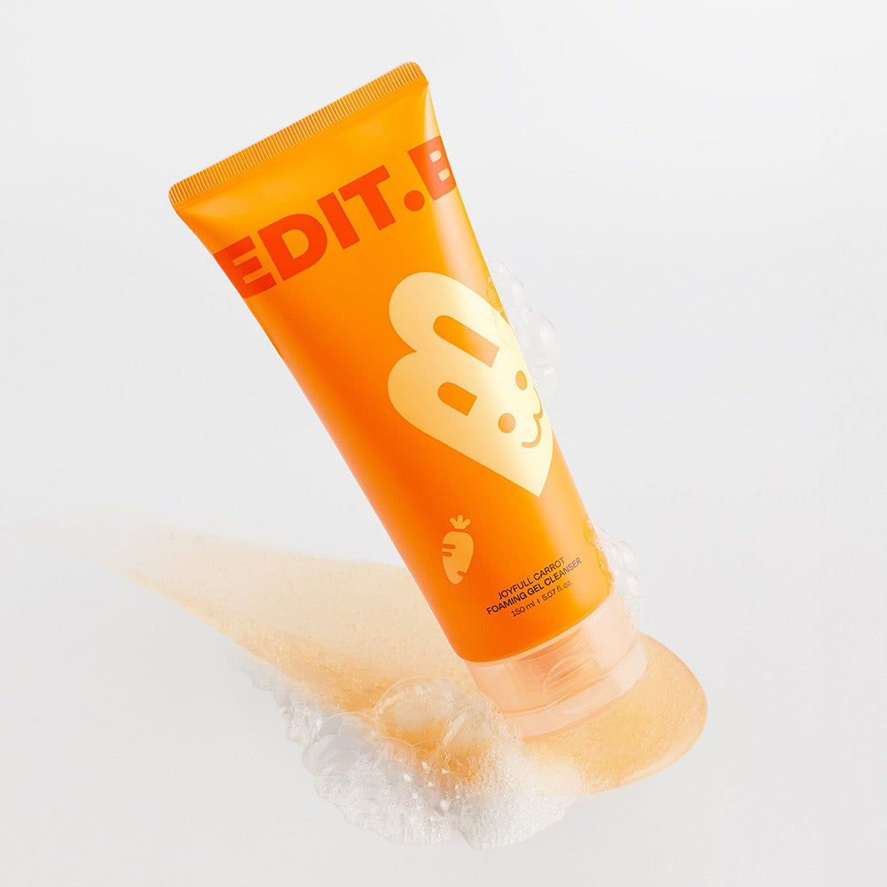 EDIT.B Joyful Carrot Foaming Gel Cleanser 150ml - Image 5