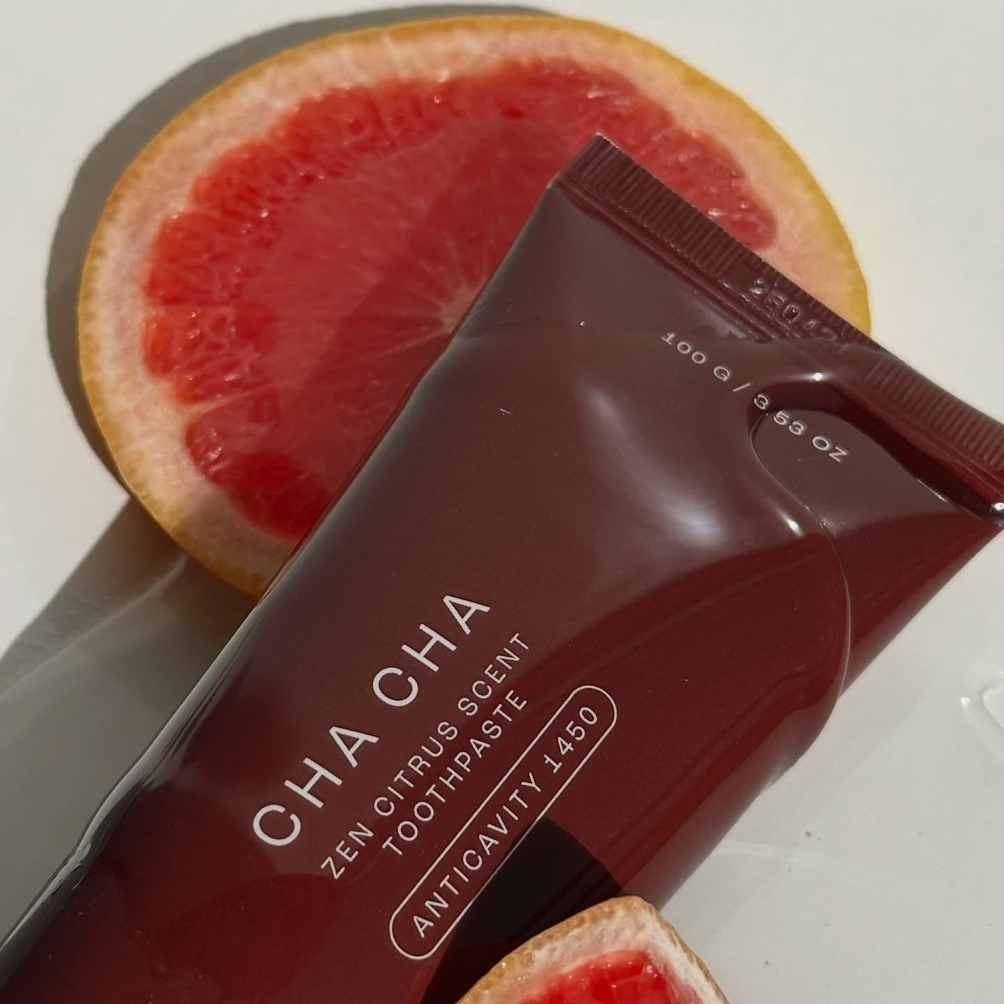 UNPA Cha Cha Zen Grapfruit Scent 1450 High Fluoride Toothpaste 100g - Image 5