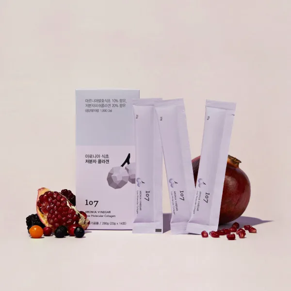 107 Aronia Vinegar Low Molecular Collagen 20g x 14 Sticks
