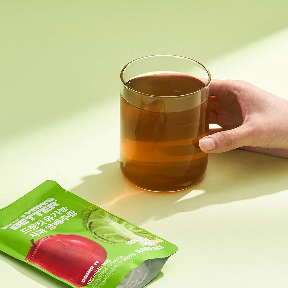 NOTHING BETTER Drinkit Organic Applr Cabbage Juice 100ml 24 Packets - Image 4