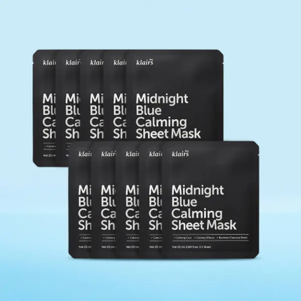 KLAIRS Midnight Blue Calming Sheet Mask 10sheets*25ml