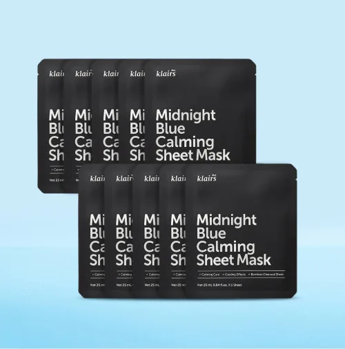 KLAIRS Midnight Blue Calming Sheet Mask 10sheets*25ml
