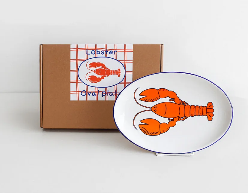 1537 - Large Oval Plate Lobster