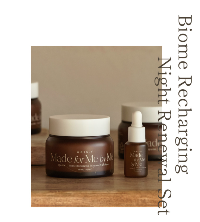 AXIS-Y Biome Recharging Night Renewal Set - Night Balm80ml/Concentrate8ml - Image 2