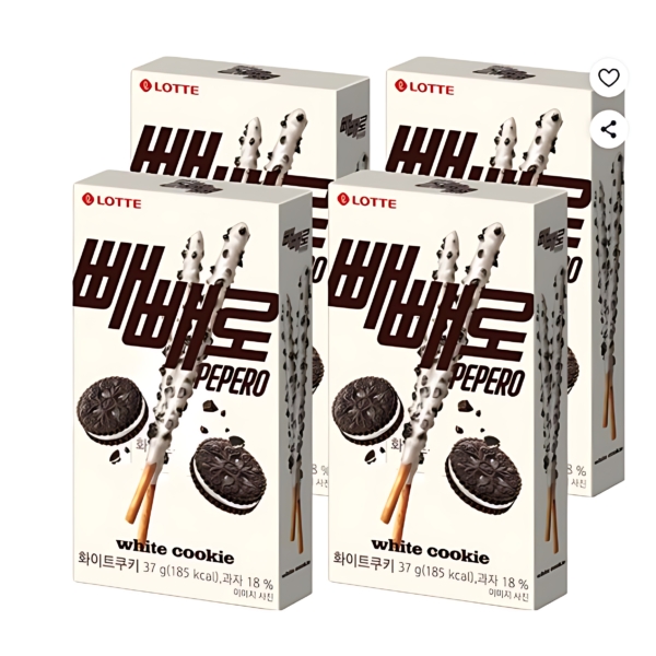 LOTTE Pepero White Choco 37g × 4ea