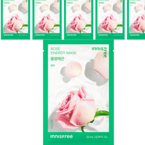 INNISFREE Squeeze Energy Mask 22ml*6sheets - Rose