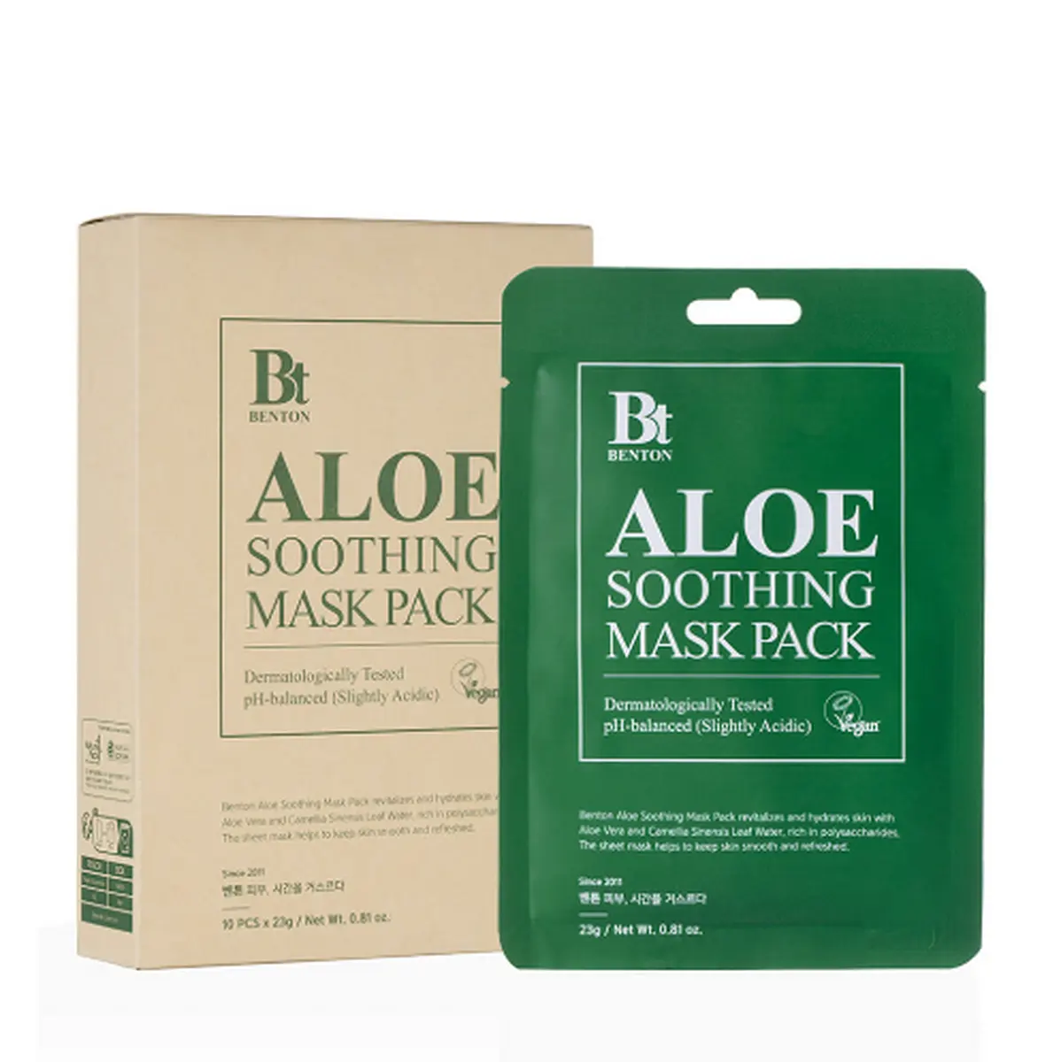 BENTON Aloe Soothing Mask Pack 23g*10sheets