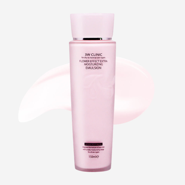 3W CLINIC Flower Effect Extra Moisturizing Emulsion 150ml