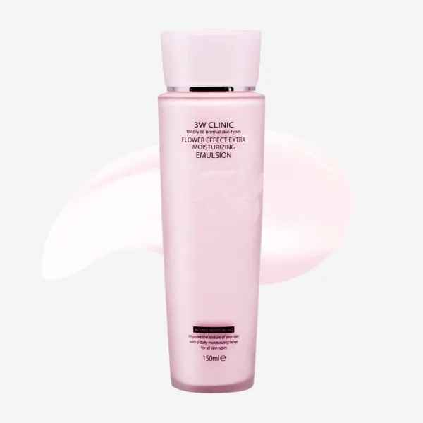 3W CLINIC Flower Effect Extra Moisturizing Emulsion 150ml