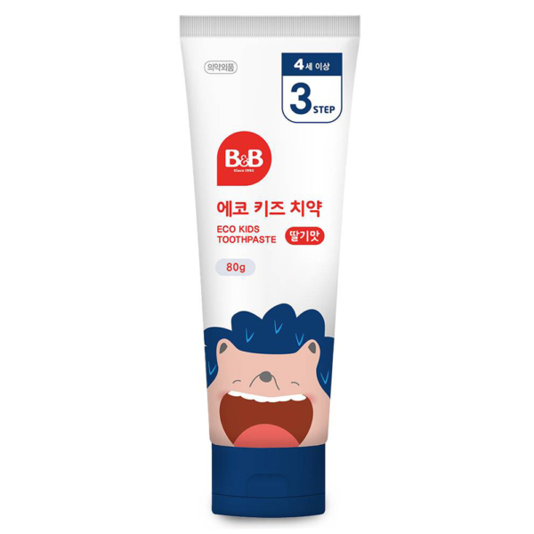 B&B Eco Kids Toothpaste Strawberry Flavor 80g