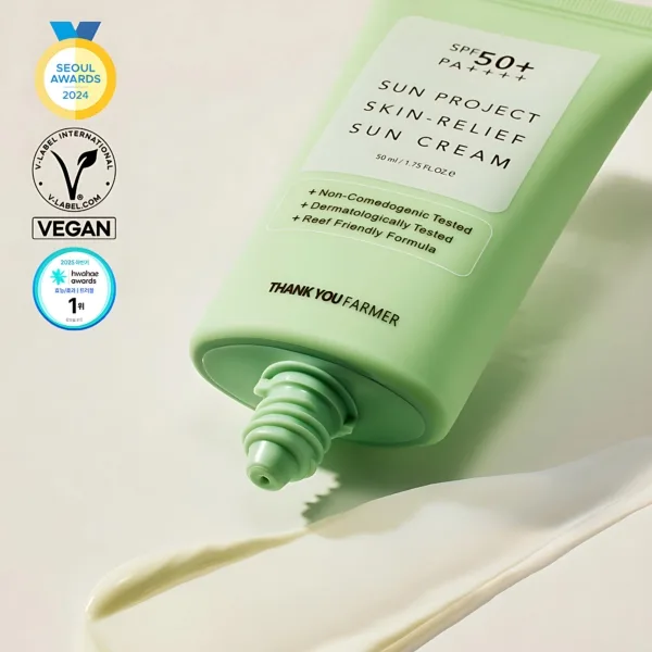 Thank You Farmer Sun Project Skin Relief Sun Cream SPF50+ PA++++ 50ml