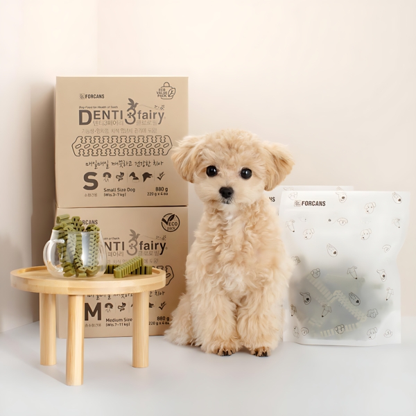 Forcans Dentifairy Chlorophyll Eco Pack 880g - Dog Dental Chew for Tartar &  Bad Breath