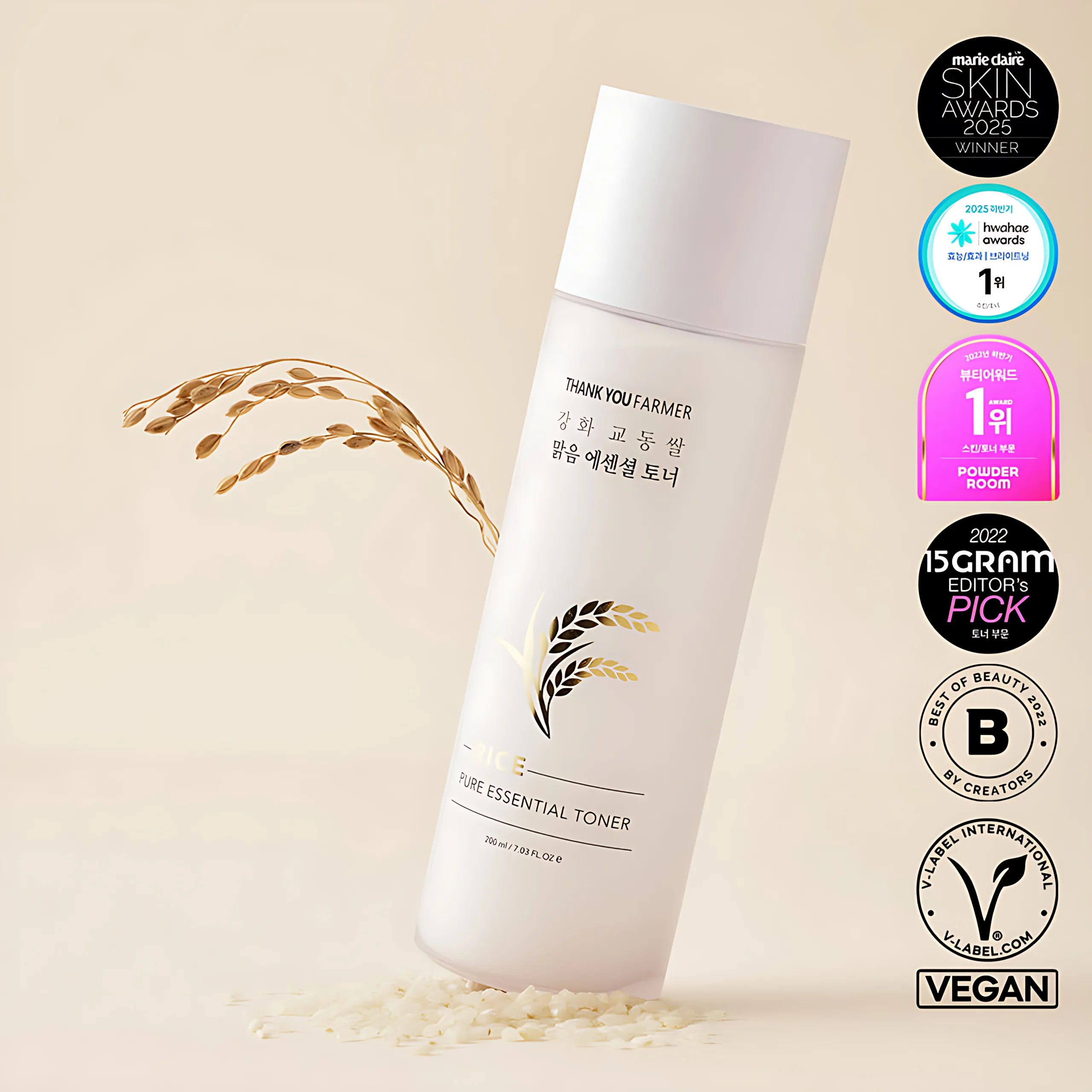 Thankyou Farmer Ganghwa Gyodong Rice Malgeum Essential Toner 200ml