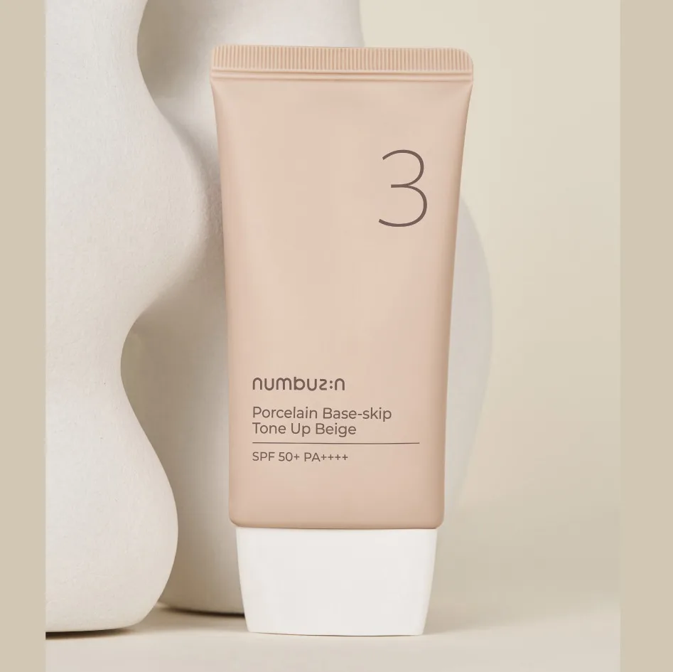 NUMBUZIN No.3 Porcelain Base-Skip Tone Up Beige 50ml - Image 2