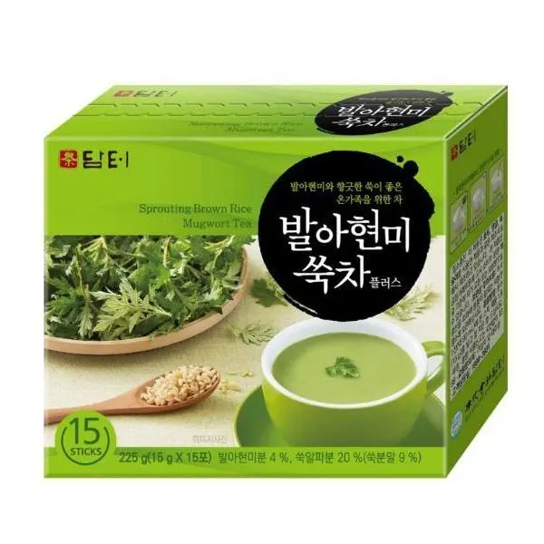 DAMTUH Sprouting Brown Rice Mugwort Tea Plus 15g x 15 Sticks