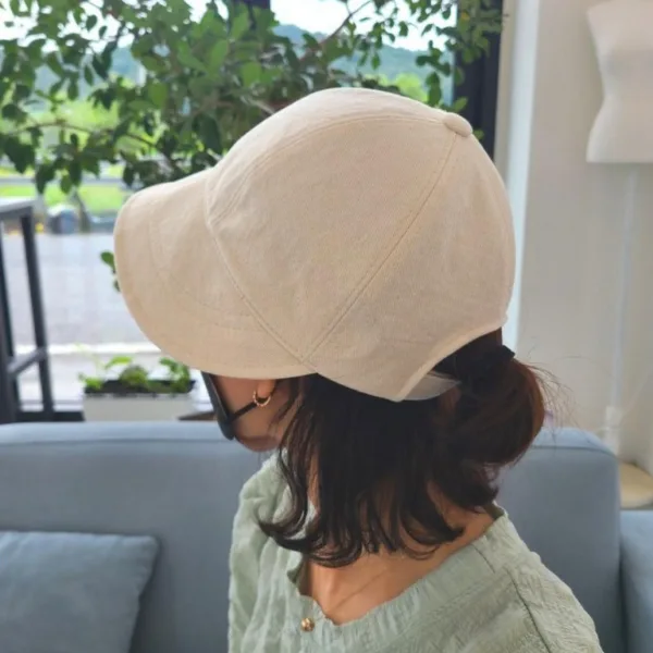 Gangrokine Spring Fall Cotton Women's Bucket Hat with Adjustable Velcro