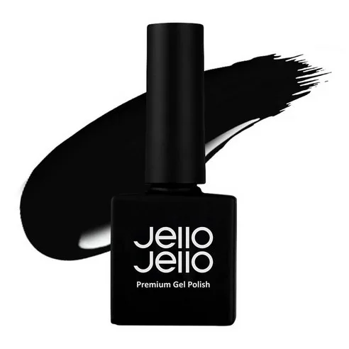 JelloJello JC-14 Jet Black Gel Nail Polish 10ml - Image 2