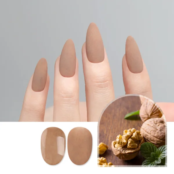 JelloJello Knit Glitter Gel Nail JS-11 Gentle Walnut 10ml