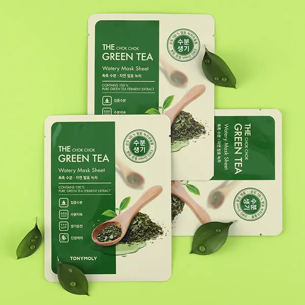 TONYMOLY Green Tea Watery Mask Sheet Set (10+10 Sheets)