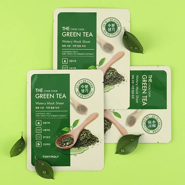 TONYMOLY Green Tea Watery Mask Sheet Set (10+10 Sheets)