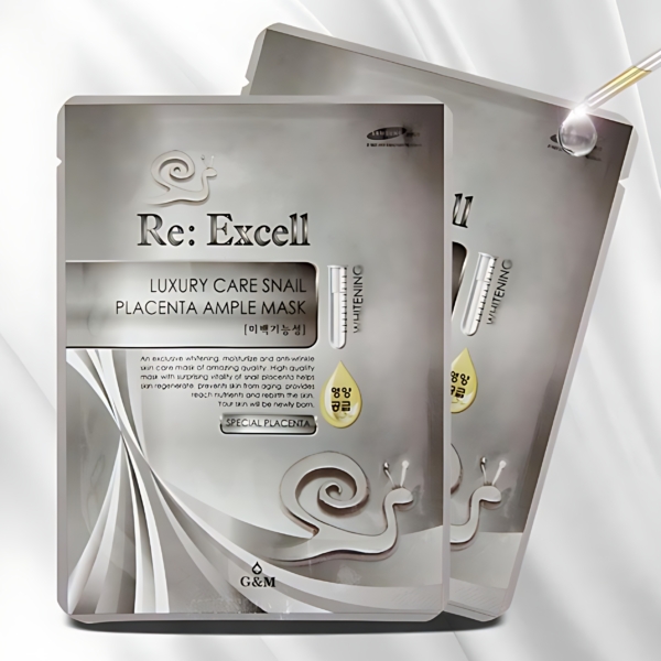 Re:Excell Snail Collagen Mask Pack Sheet Whitening 40pcs*25ml Set