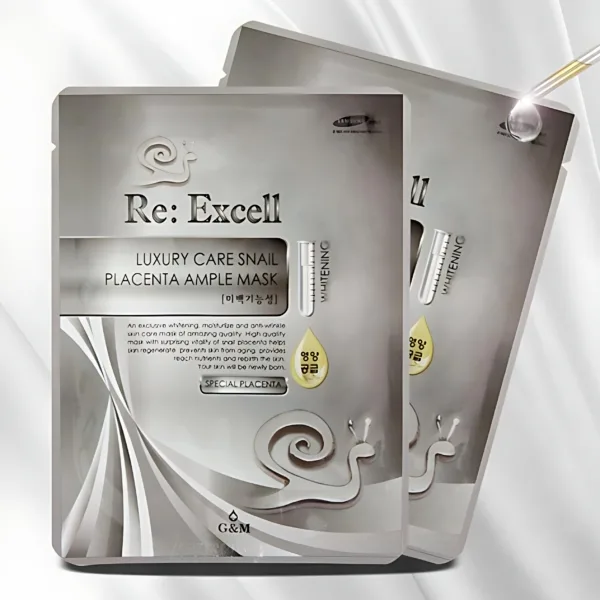 Re:Excell Snail Collagen Mask Pack Sheet Whitening 40pcs*25ml Set