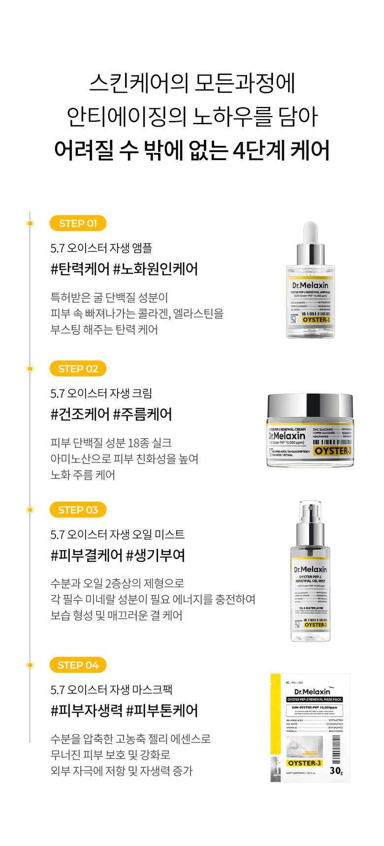 Dr.Melaxin Oyster Pep-3 Oil Mist Detail