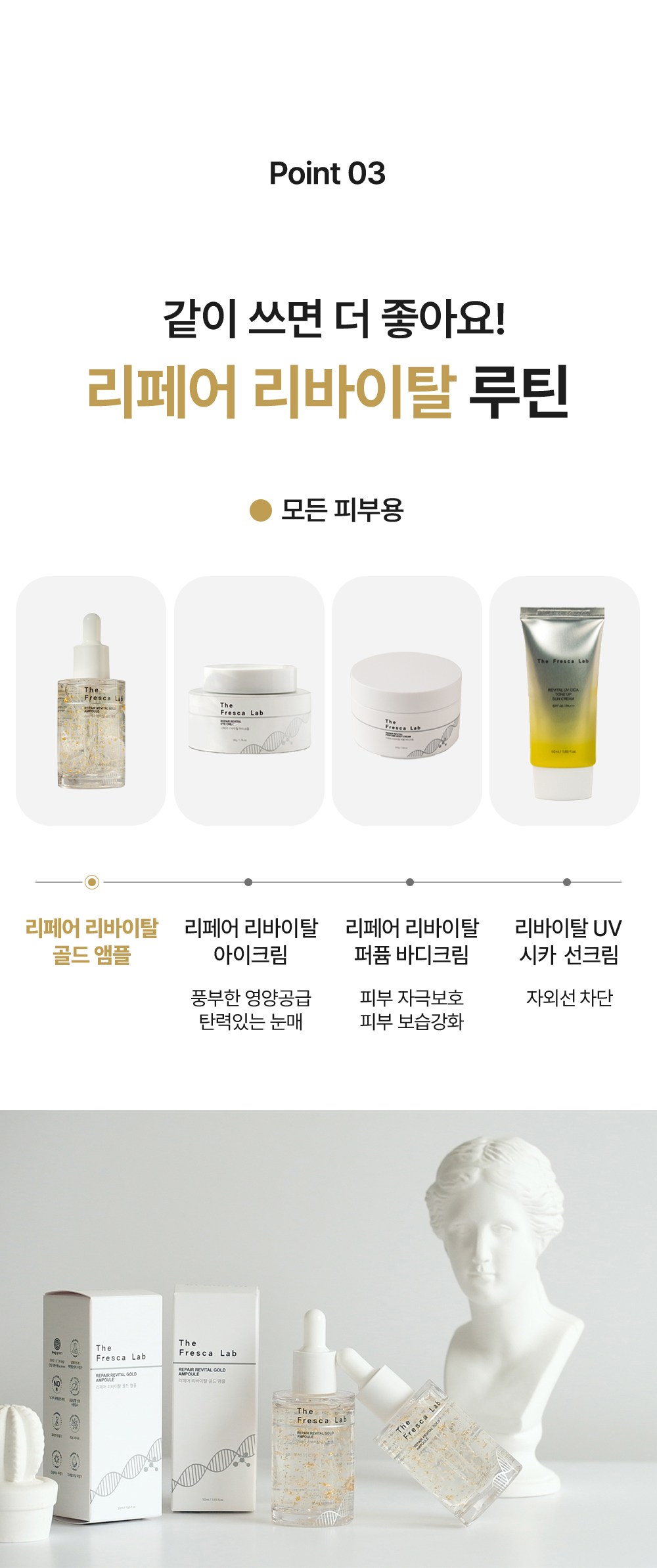 The Fresca Lab Repair Revital Gold Ampoule Detail