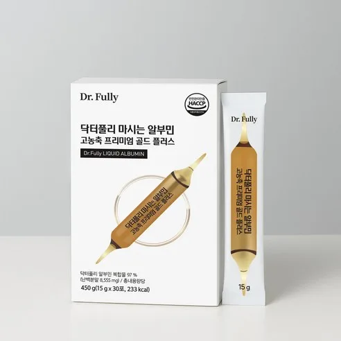 Dr.Phully Drinking Albumin Premium Gold Plus 30sticks 450g - Image 2