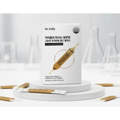 Dr.Phully Drinking Albumin Premium Gold Plus 30sticks 450g - Image 3