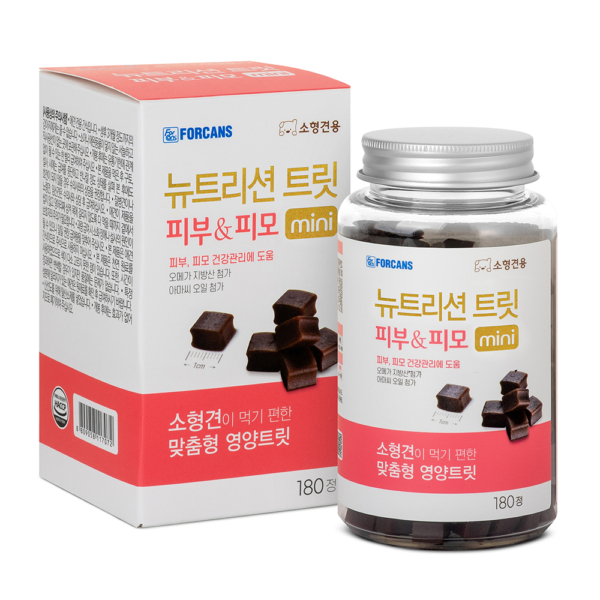 Forcans Nutrition Treat Mini Skin and Coat 180pcs For small dogs