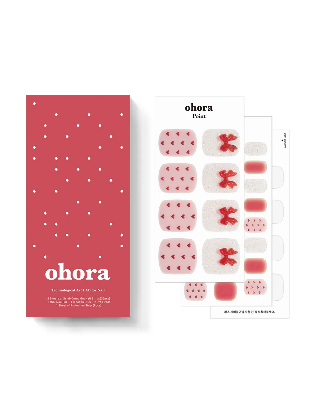 ohora P Petit Ruban Pedi Semi-Cured Gel Nail - Image 4