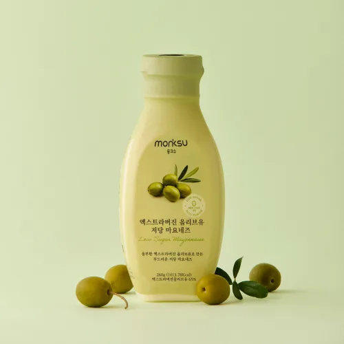 Monksu Extra Virgin Olive Oil Low-Sugar Mayonnaise 260g