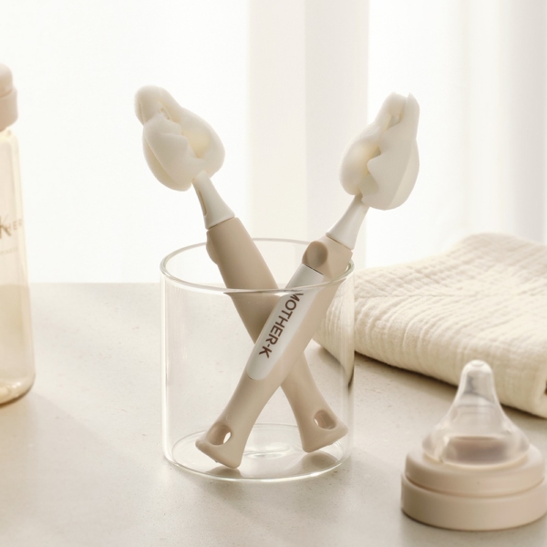 Mother-K Powerful Cleaning Nipple Brush Set of 2