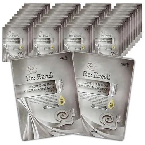 Reexel Snail Collagen Sheet Mask Whitening 20sheets+Wrinkle 20sheets *25ml - Image 3