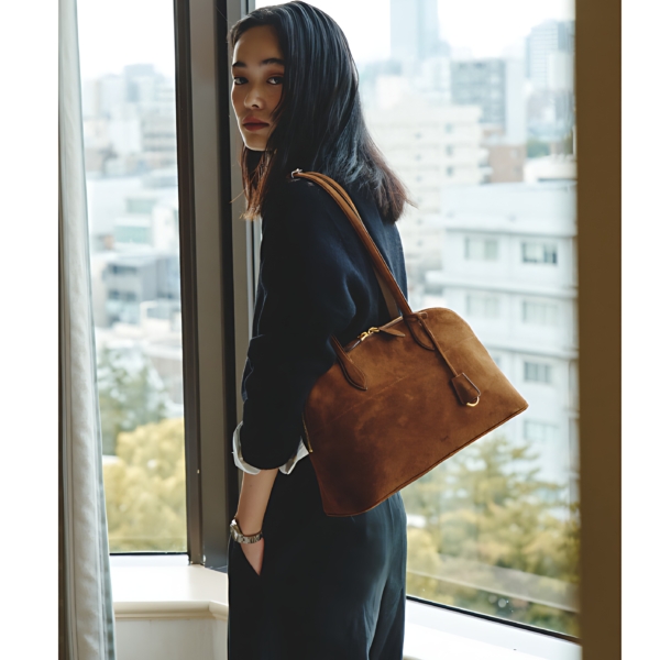 HERVE Mare Bag - Exclusive Cow Leather Shoulder Bag