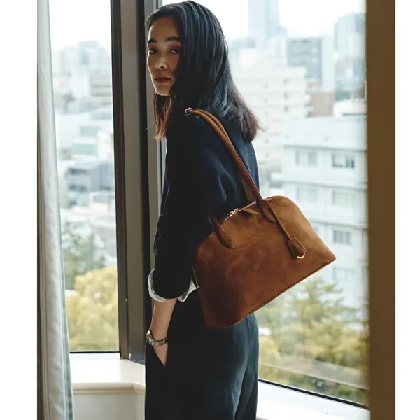 HERVE Mare Bag - Exclusive Cow Leather Shoulder Bag
