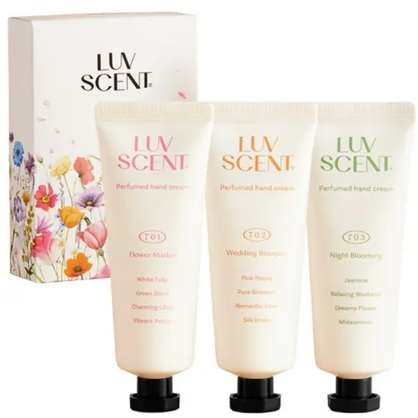 LUVSCENT Fresh Flower Perfume Hand Cream 50ml x 3 Set