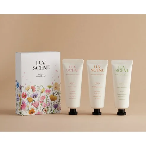 LUVSCENT Fresh Flower Perfume Hand Cream 50ml x 3 Set - Image 2