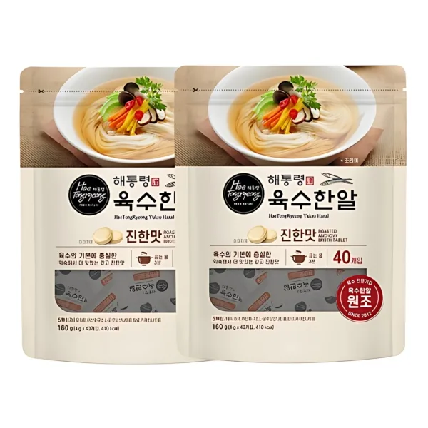 Haetongryung Stock Cube Rich Flavor 40cubes* 2packs, 160g*2packs