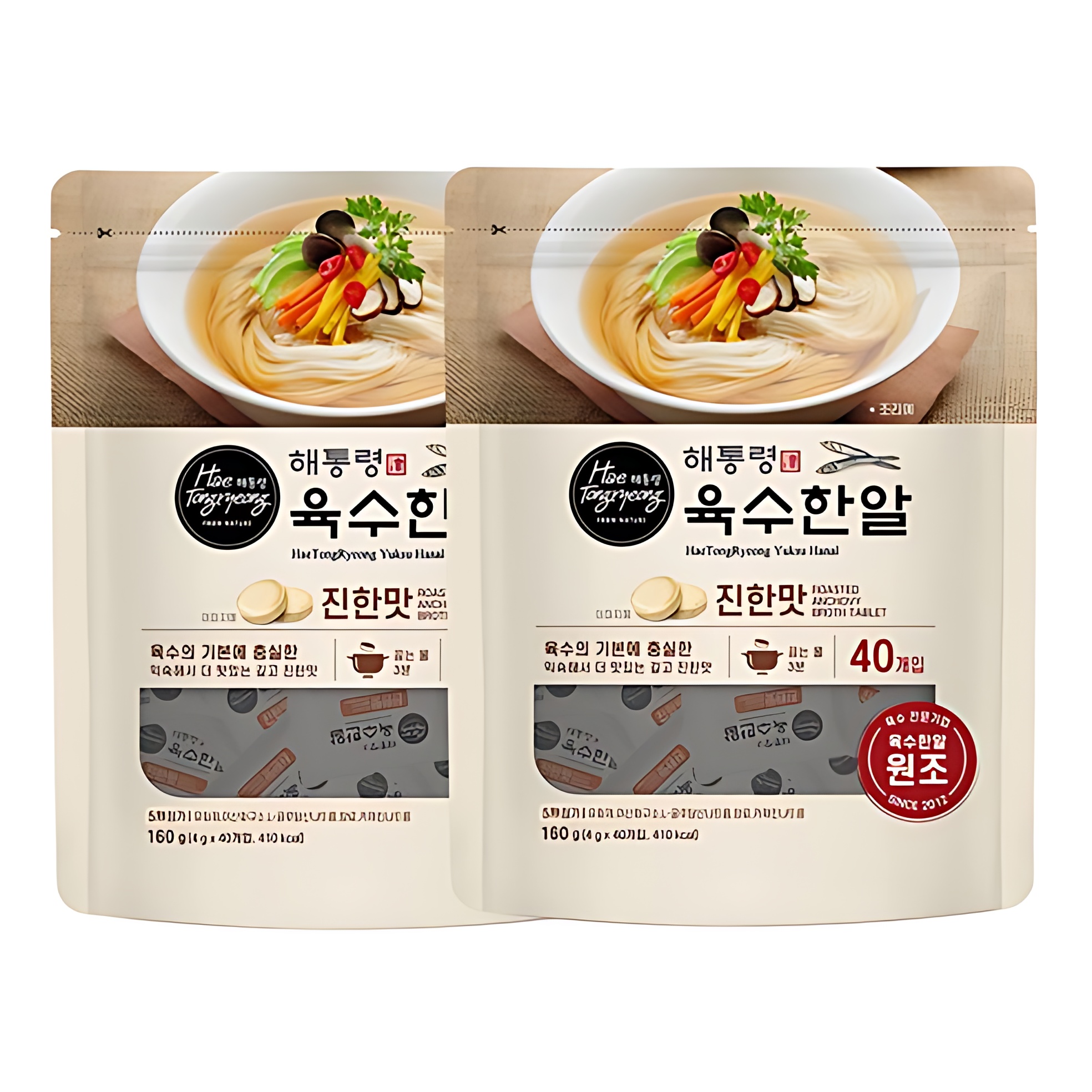 Haetongryung Stock Cube Rich Flavor 40cubes* 2packs, 160g*2packs
