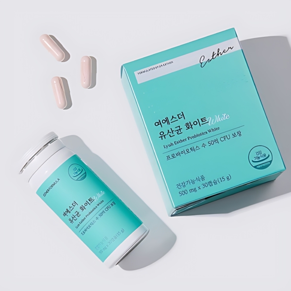 ESTHER FORMULA Vaginal-Origin Probiotic White with Prebiotics (30 days x 2 boxes)