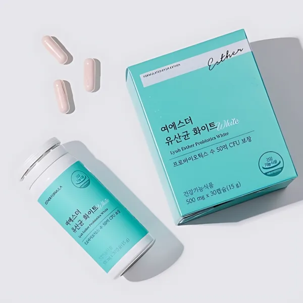 ESTHER FORMULA Vaginal-Origin Probiotic White with Prebiotics (30 days x 2 boxes)