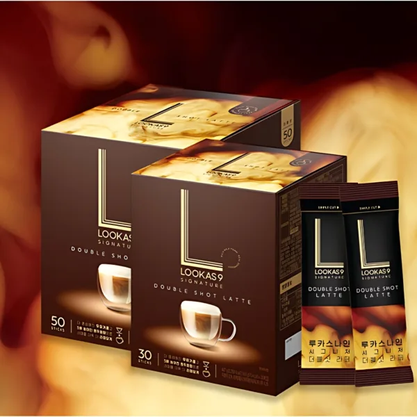 LOOKAS9 Signature Double Shot Latte Coffee Mix 30sticks/50sticks