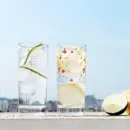 Book Friends Korean Literature Highball Glass - Home Café Illustrated Glass, 230 ml