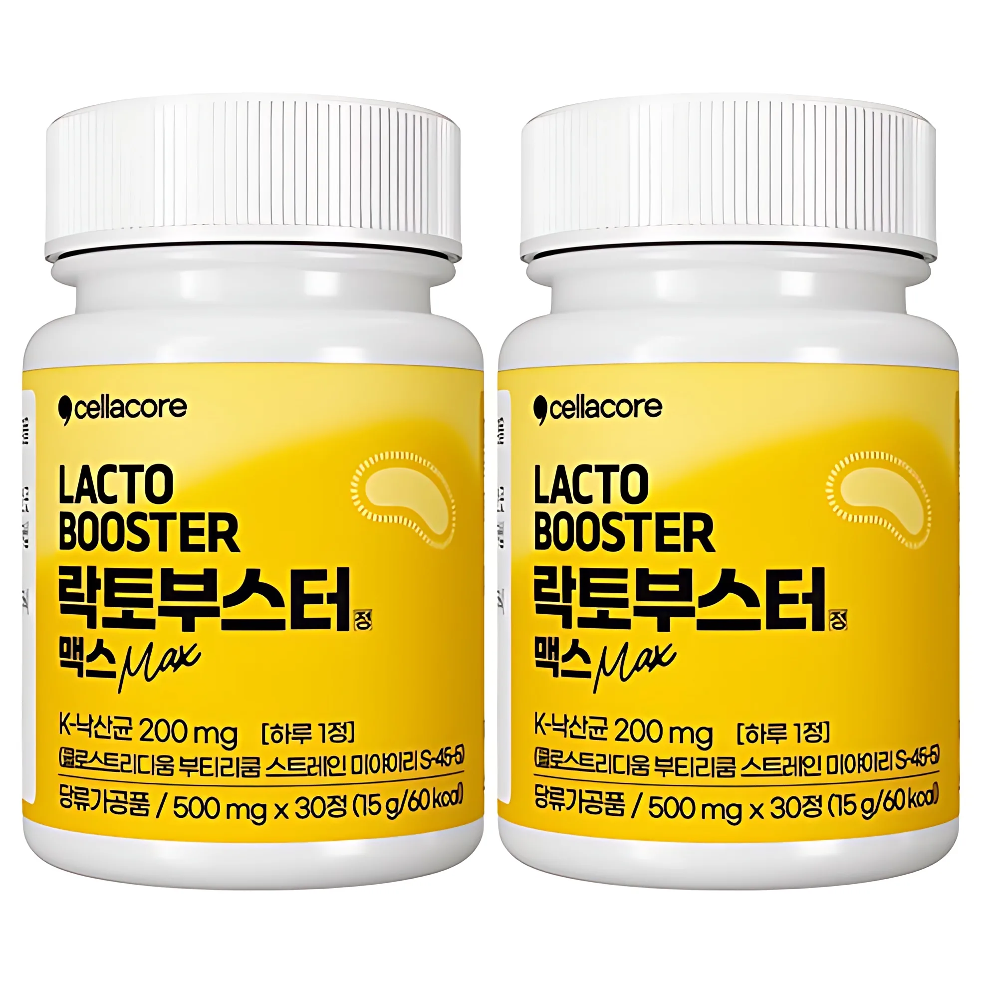 Sellacore Lactobooster Max 500mg - 40% Butyric Acid Bacteria Probiotics 2 Boxes 60 Tablets